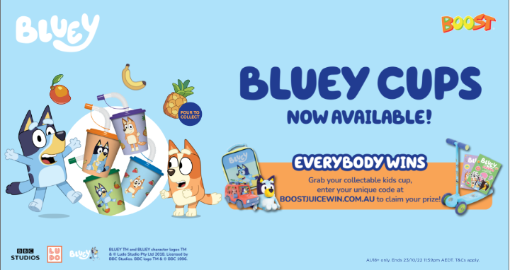 NEW Bluey! - Boost Juice
